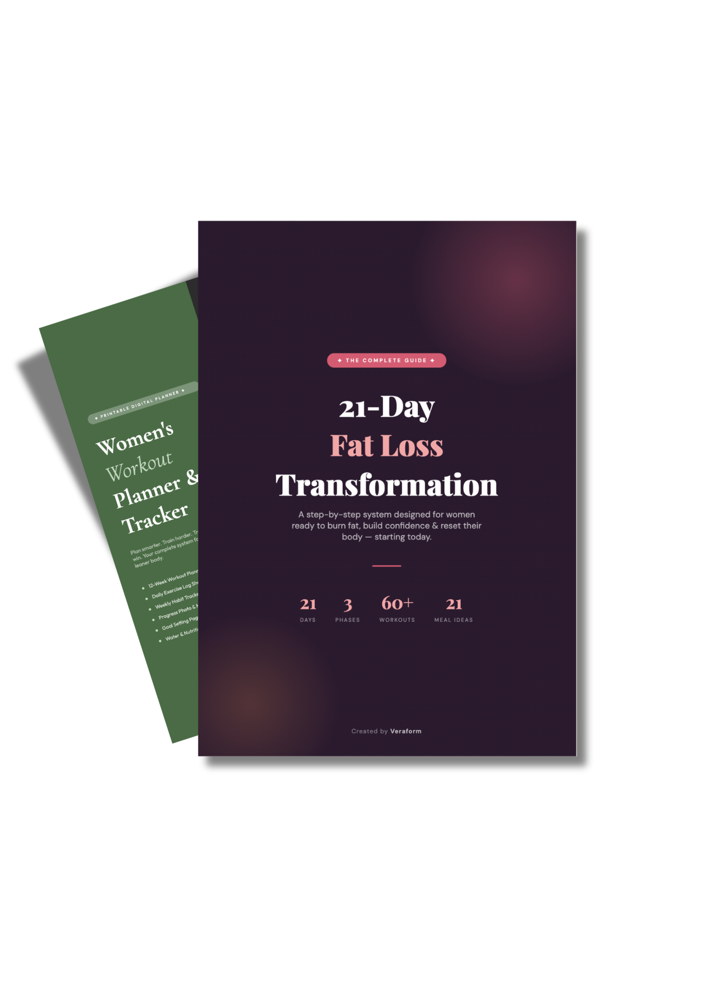 Bundle 21-Day Fat Loss Transformation & Women's Workout Planner & Tracker